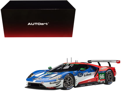 Ford GT #66 B. Johnson - S. Mucke - O. Pla Le Mans (2016) 1/18 Model Car by Autoart  free shipping USA
