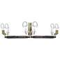 Black MAX Dual Stabilizer Kit With Black Cylinders And Black Boots.