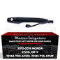 Exterior Door Handle Black Replacement for Honda Civic Hybrid (2012-2015), CR-V (2012-2016) OE Part # 72144-TR0-A11ZD, 72181-T1G-E11ZF | Front Left Driver Side