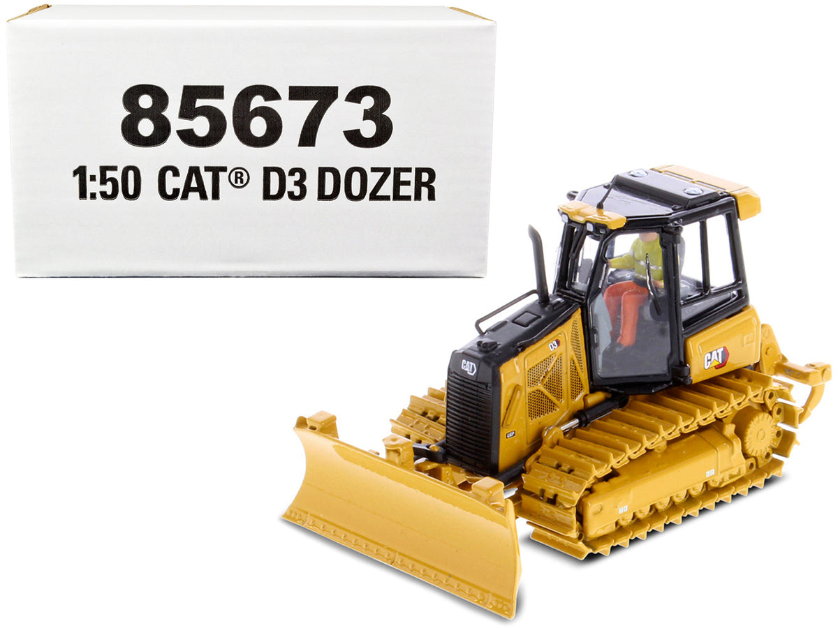 CAT Caterpillar D3 Track Type Dozer with Operator "High Line" Series 1/50 Diecast Model by Diecast Masters  free shipping USA