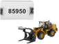 CAT Caterpillar 972M Wheel Loader with Log Fork and Operator "High Line" Series 1/87 (HO) Scale Diecast Model by Diecast Masters  free shipping USA