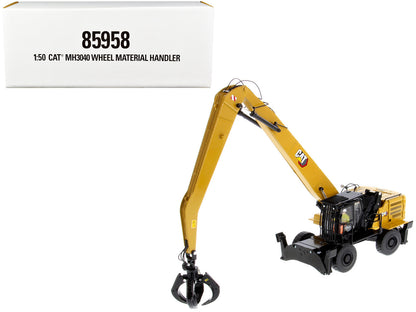 CAT Caterpillar MH3040 Wheel Material Handler with Operator "High Line Series" 1/50 Diecast Model by Diecast Masters  free shipping USA