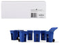 Set of 6 Blue Garbage Trash Bin Containers Replica 1/34 Models by First Gear  free shipping USA