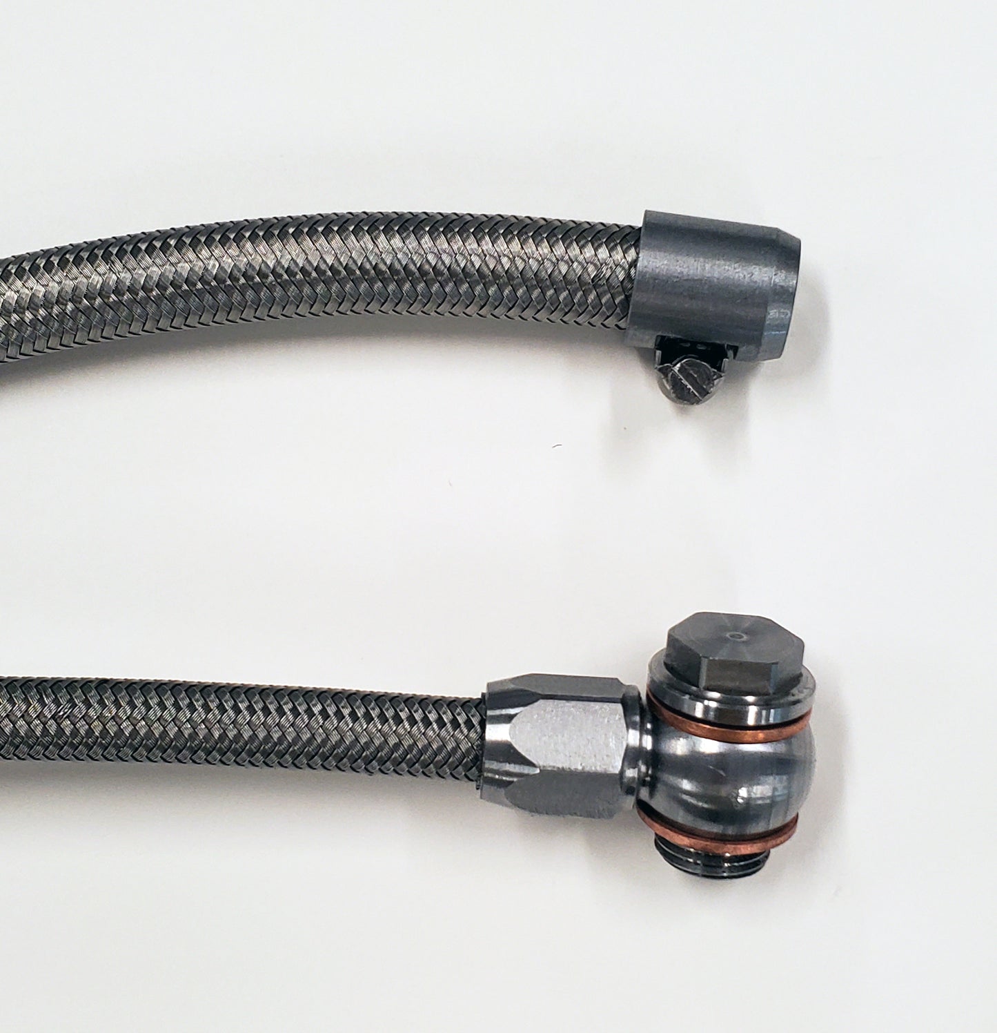 Borgeson - Power Steering Hose Kit - P/N: 925130 - 2 Piece Braided Stainless Steel Power Steering Hose Kit. Connects GM Power Steering Pumps To Borgeson 800110 800111 800114 800115 800117 800126 800127 And 800131.