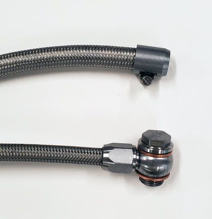 Borgeson - Power Steering Hose Kit - P/N: 925130 - 2 Piece Braided Stainless Steel Power Steering Hose Kit. Connects GM Power Steering Pumps To Borgeson 800110 800111 800114 800115 800117 800126 800127 And 800131.