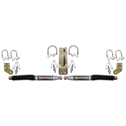 9000 Dual Stabilizer Kit With Silver Cylinders And Black Boots.