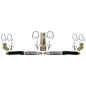 9000 Dual Stabilizer Kit With Silver Cylinders And Black Boots.