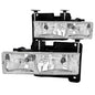 Anzo Chrome Crystal Headlights 1992-1999 Chevy Suburban
