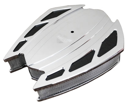 STYLE TRACK XS BILLET AIR CLEANER - CLEAR