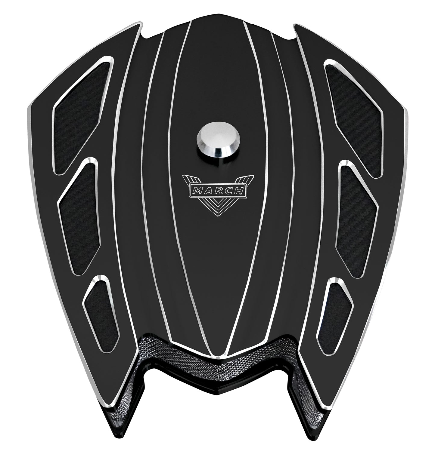 STYLE TRACK XS BILLET AIR CLEANER - BLACK ONYX