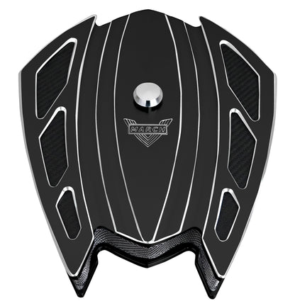 STYLE TRACK XS BILLET AIR CLEANER - BLACK ONYX