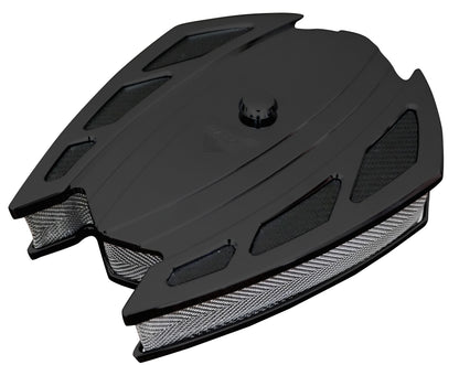 STYLE TRACK XS BILLET AIR CLEANER - BLACK