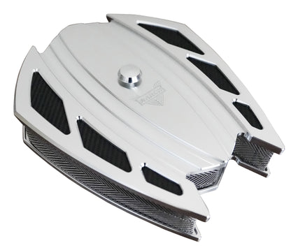 STYLE TRACK XS BILLET AIR CLEANER - CHROME