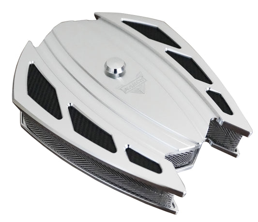 STYLE TRACK XS BILLET AIR CLEANER - CHROME