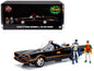 Classic TV Series Batmobile with Working Lights, and Diecast Batman and Robin Figures "80 Years of Batman" 1/18 Diecast Model Car by Jada  free shipping USA