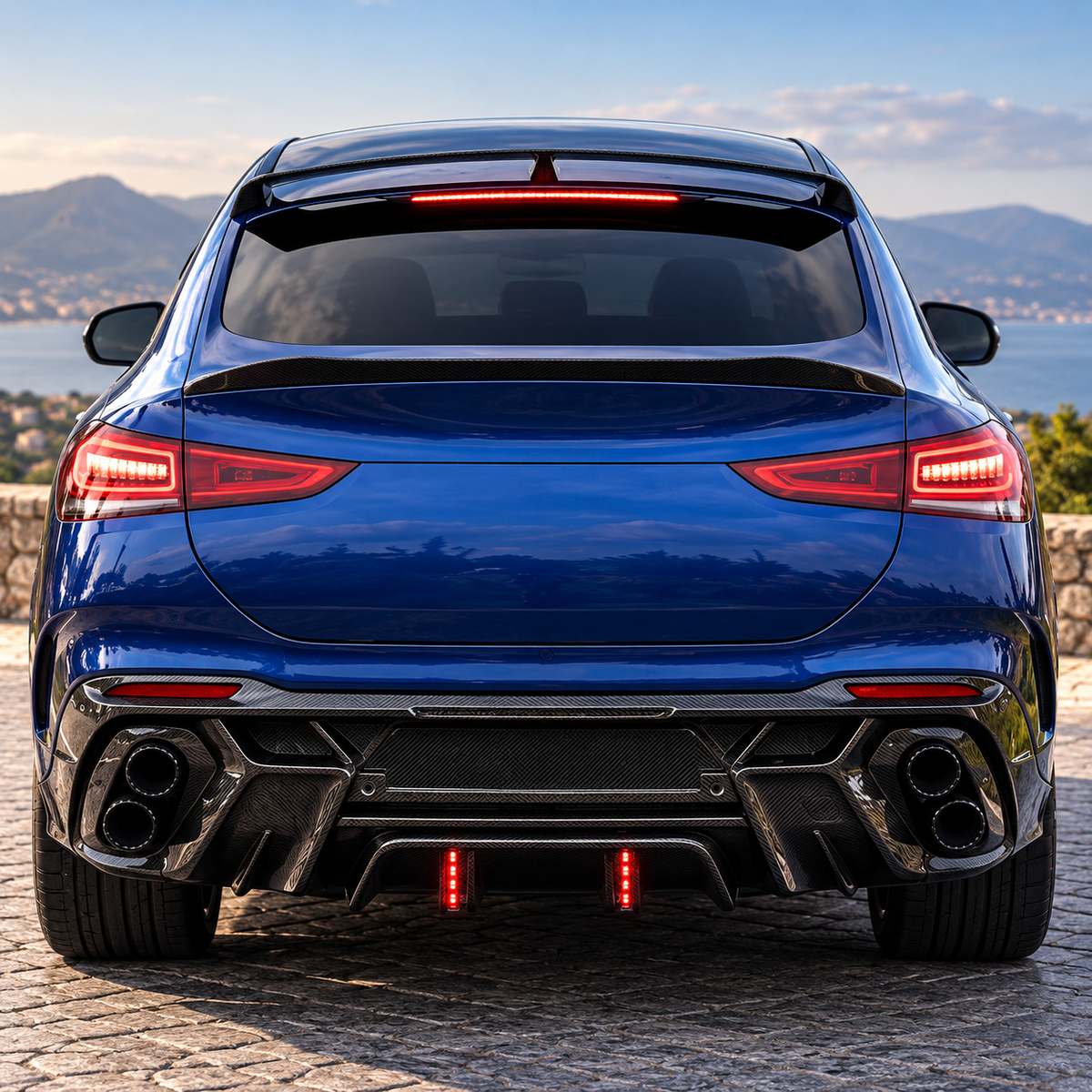 Carbon Fiber Rear Spoiler Wing for Mercedes Benz GLE Coupe W167 2020-2023
