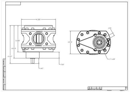 Aeromotive Fuel Pump, Spur Gear, 3/8 Hex, 1.550 Gear, 32gpm NITRO