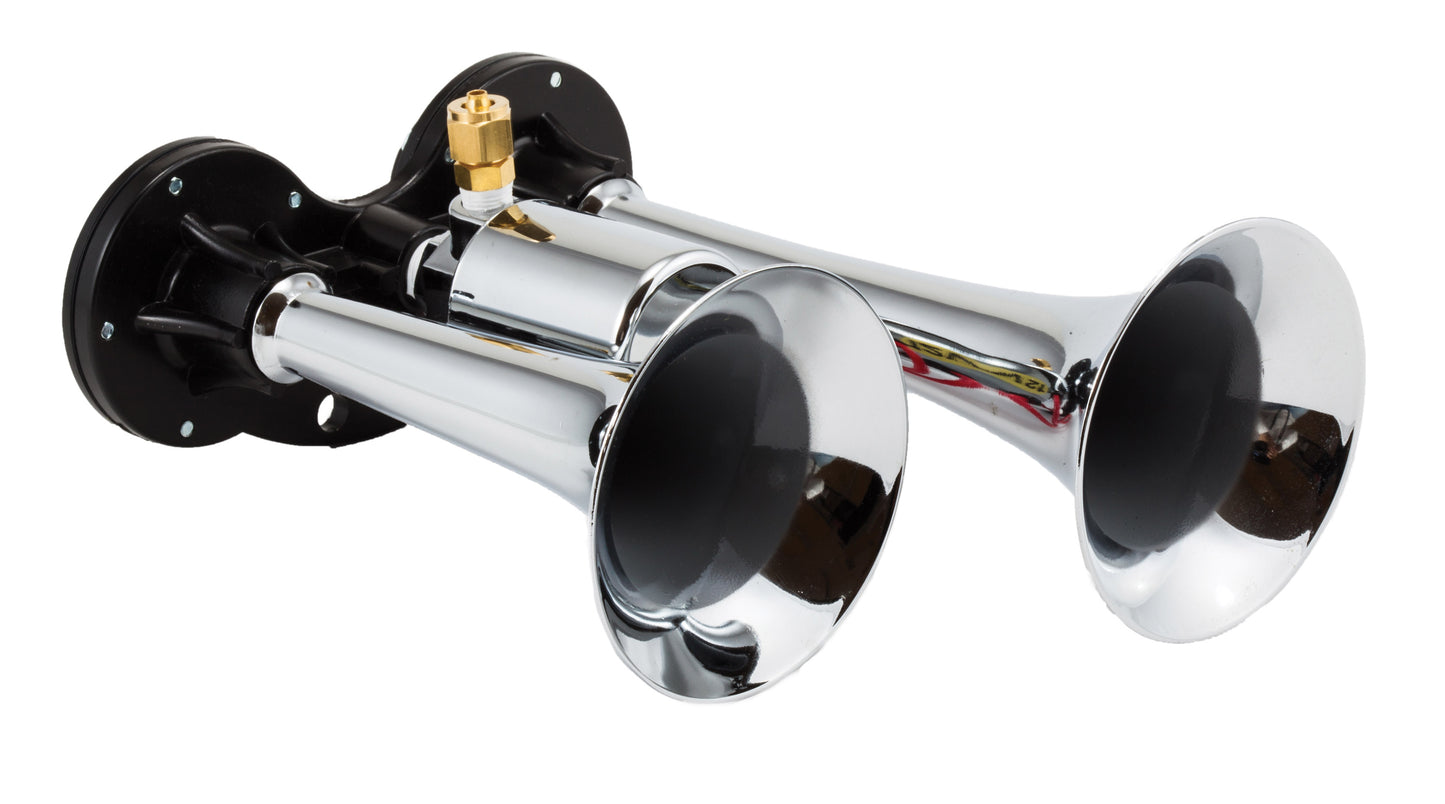 Kleinn Air Horns - 99 - Chrome Compact Dual Horn