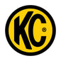 KC Hilites DECAL 6IN ROUND KC LOGO YELLOW/BLACK PN:9910