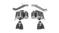 Corsa Performance 16-18 Cadillac ATS-V 3.6T 4in Polished Sport Axle-Back Exhaust