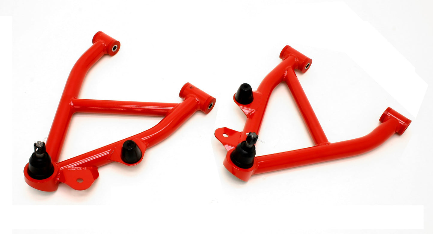 BMR Suspension - A-arms Lower DOM Non-adjustable Polyurethane Bushings No Spring Pocket - AA007R