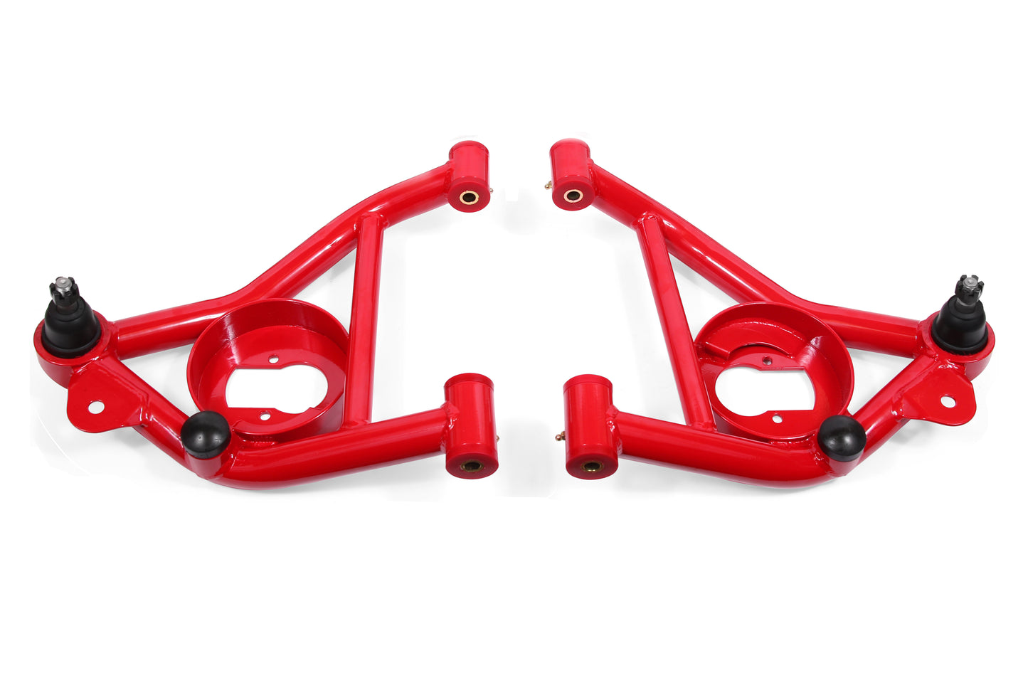 BMR Suspension - A-arms Lower DOM Non-adjustable Polyurethane Bushings With Spring Pocket - AA008R