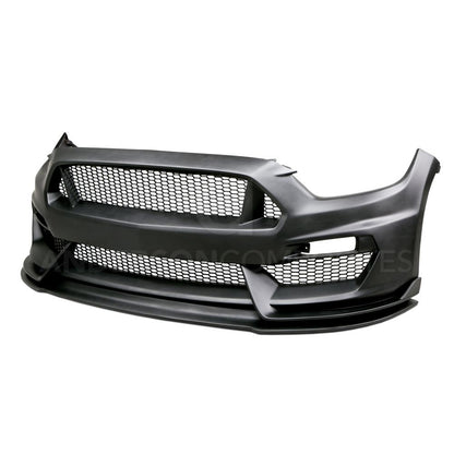 Anderson Composites AC-FB15FDMU-GR-GF Type-GR (GT350 Style) Fiberglass Front Bumper For 2015-2017 Ford Mustang