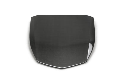 Anderson Composites AC-HDS17CHCAMZL-OE Type-OE Carbon Fiber Hood Insert For 2017-2021 Chevrolet Camaro ZL1 (2-PC)