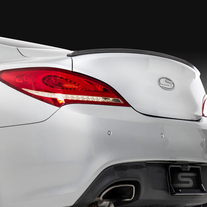 TYPE S 98 In. Universal Trim-to-fit Rear Rubber Spoiler Kit W/ Adhesive CarbonFBR