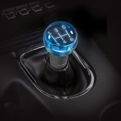 TYPE S Manual Trans Shift Knob With  Gear Pattern Inserts & LED-backlighting