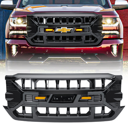 American Modified Armor Grille With Amber Lights And Emblem Base - AMCHCA00122