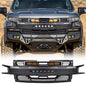 American Modified Armor Grille With Off-Road Lights - Matte Black - AMCHCA00124