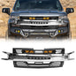 American Modified Armor Grille With Off-Road Lights - Glossy Black And Chrome - AMCHCA00126