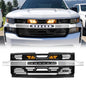 American Modified Armor Grille With Off-Road Lights - Chrome And Glossy Black - AMCHCA00132