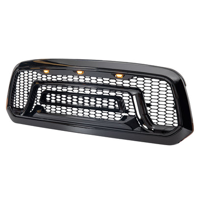 American Modified Rebel Style Front Grille W/ Amber Glossy Black - AMDEBA00140