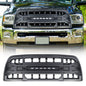 American Modified Armor Grille With LED Off-Road Lights - Matte Black - AMDEBA00143