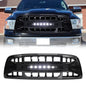 American Modified Armor Grille With Off-Road Lights - Glossy Black - AMDEBA00147