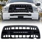 American Modified Armor Grille With Off-Road Lights - Glossy Black - AMDEBA00149