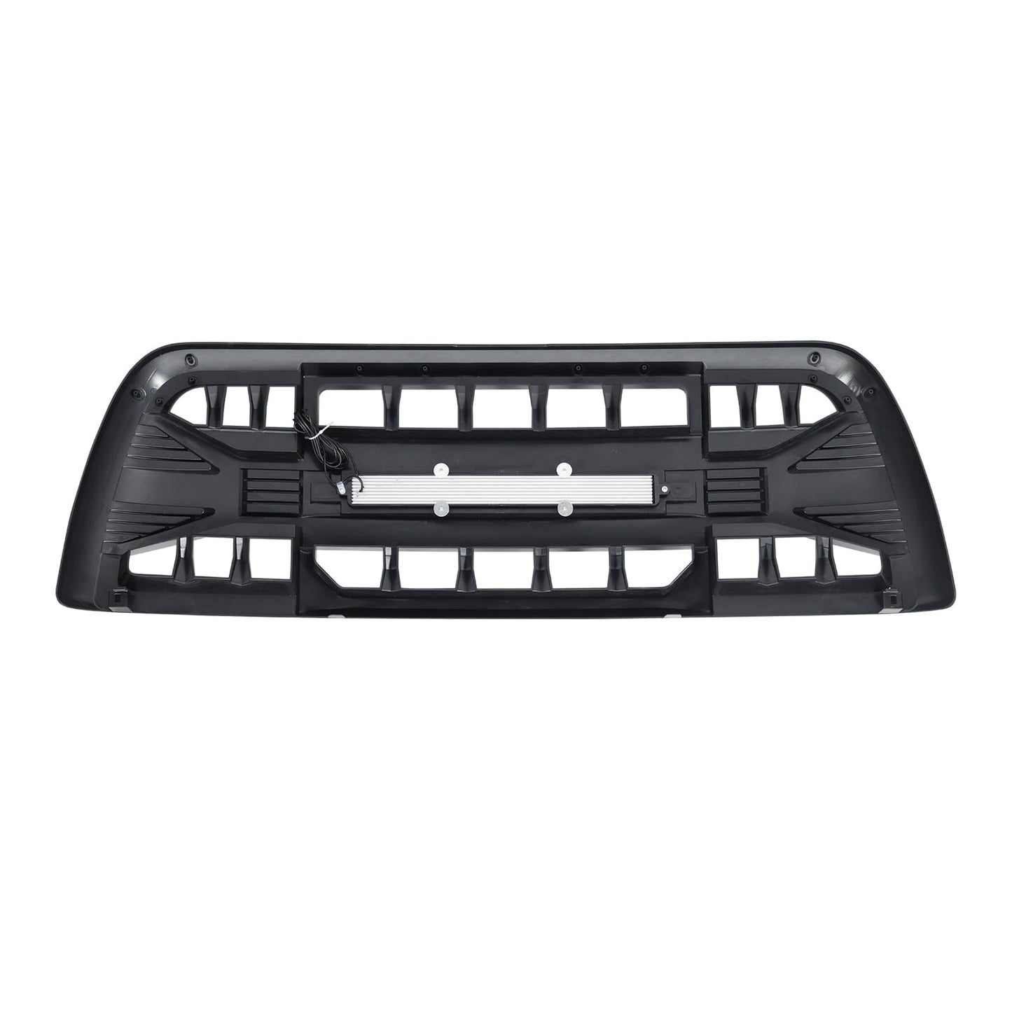 American Modified Armor Grille With Off-Road Lights - Glossy Black - AMDEBA00149