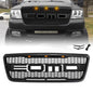 American Modified Raptor Style Upper Grille W/ Amber Lights Matte Black - AMFMAA00107