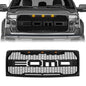 American Modified Raptor Style Upper Grille W/ Amber Lights Matte Black - AMFMAA00108