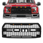 American Modified Raptor Style Upper Grille W/ Amber Lights Matte Black - AMFMAA00109