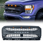 American Modified Armor Grille With LED Off-Road Lights - Matte Black - AMFMAA00120