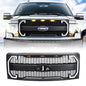 American Modified Mesh Grille With Amber Lights DRL Signal Lights And Emblem Base - AMFMAA00143