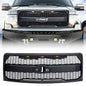 American Modified Raptor Style Grille W/ Amber Lights& Emblem Holder Matte Black - AMFMAA00159
