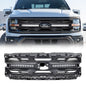 American Modified Armor Grille W/ DRL & OEM Emblem Hole - Matte Black - AMFMAA00173