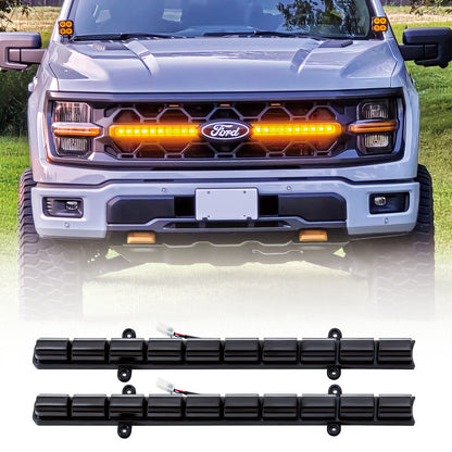 American Modified Smoked LED Amber Lights W/ Sequential Turn Signal - AMFMAA00189