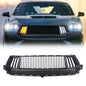 American Modified Knife Style Front Upper Grille With LED DRL And Turn Signals - Matte Black - AMFMCA00105