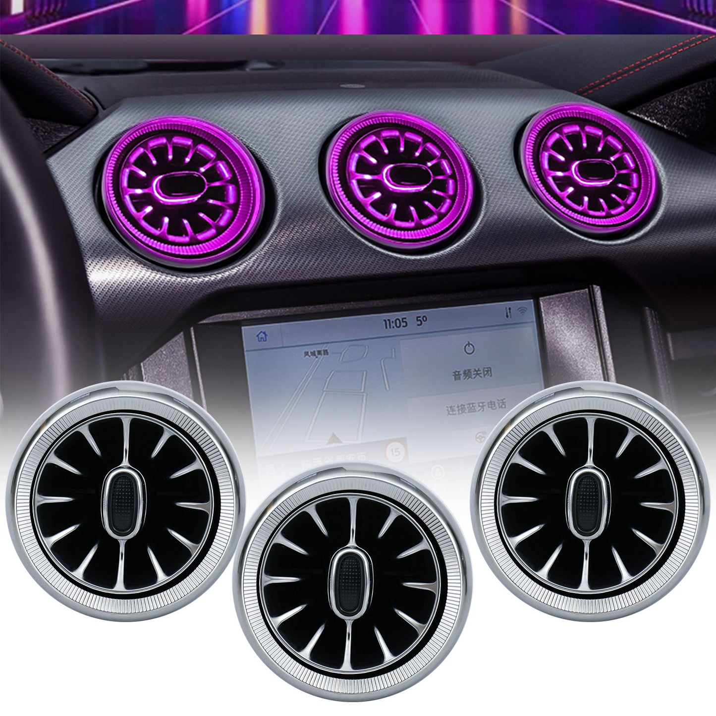 American Modified Turbo Air AC Vent With Ambient Light - AMFMCC10001