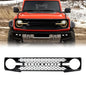 American Modified High Configuration Style Grille W/ A To Z DIY Letters - Glossy Black - AMFMEA00111